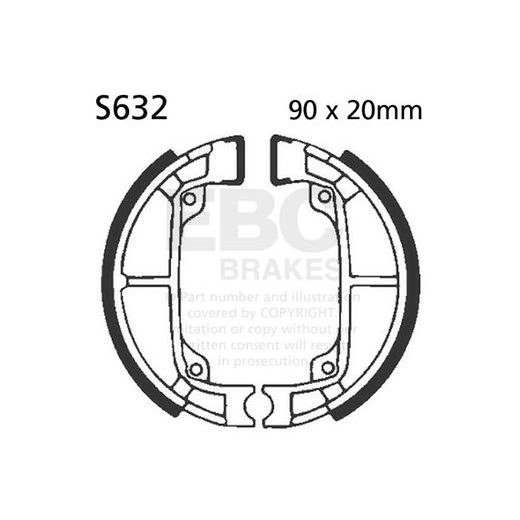 BRAKE SHOE SET EBC S632