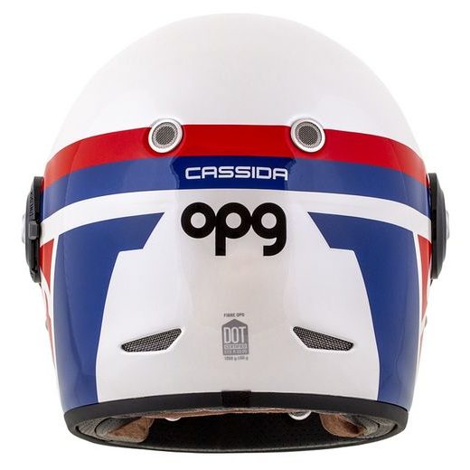 INTEGRALNA ČELADA CASSIDA FIBRE OPG WHITE/ BLUE/ RED 2XL