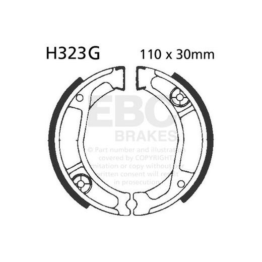 BRAKE SHOE SET EBC H323G GROOVED