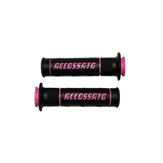 PAIR OF STREET GRIPS ACCOSSATO GR011 ČRNA WITH ACCOSSATO SIGN