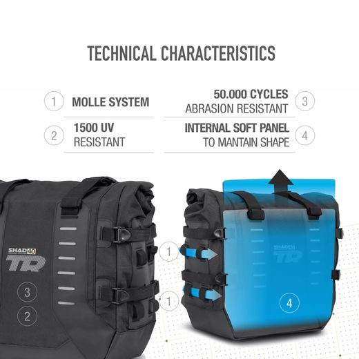 SADDLEBAG SHAD TR40 X0TR402 ADVENTURE TERRA