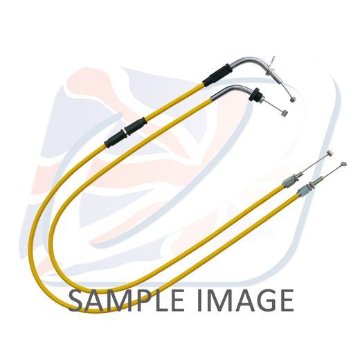 THROTTLE CABLES (PAIR) VENHILL S01-4-061-YE FEATHERLIGHT YELLOW