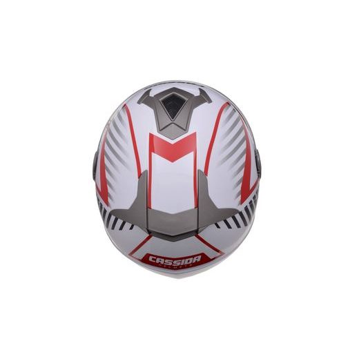 JET ČELADA CASSIDA MAGNUM BLACK/ WHITE/ RED XS