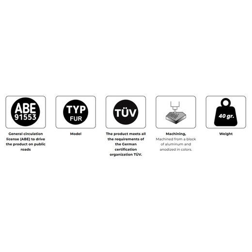 ADAPTERJI ZA STOPALKE (FOOTPEG ADAPTERS) PUIG 6449N ČRNA
