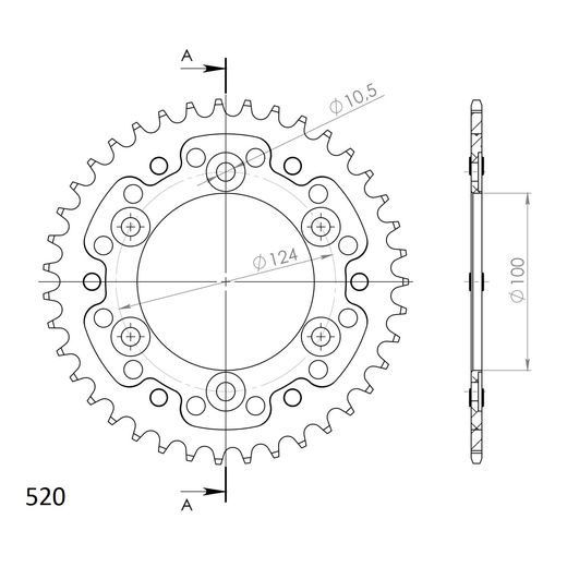 VERIŽNI SET EK - ZLAT CHAIN 525 MVXZ, X-RING (X, NX, QX, XS), CHK FRONT SPROCKET JT CHK RUBBER CUSHIONED, CHK REAR SPROCKET SUPERSPROX STEALTH ZA DUCATI SPORT / S 1000 2006-2008