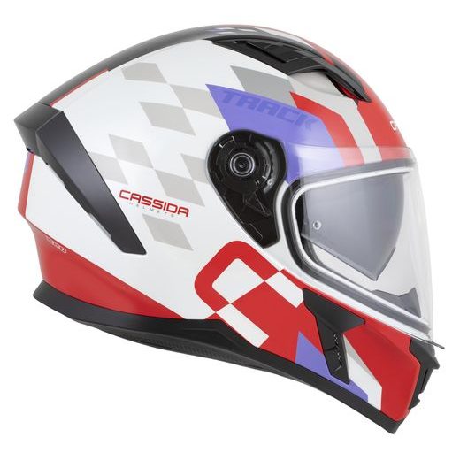 INTEGRALNA ČELADA CASSIDA ORBIT TRACK RED FLUO/WHITE/VIOLET/BLACK L