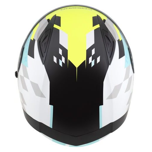 INTEGRALNA ČELADA CASSIDA ORBIT TRACK WHITE/YELLOW FLUO/TURQUOISE/BLACK XS