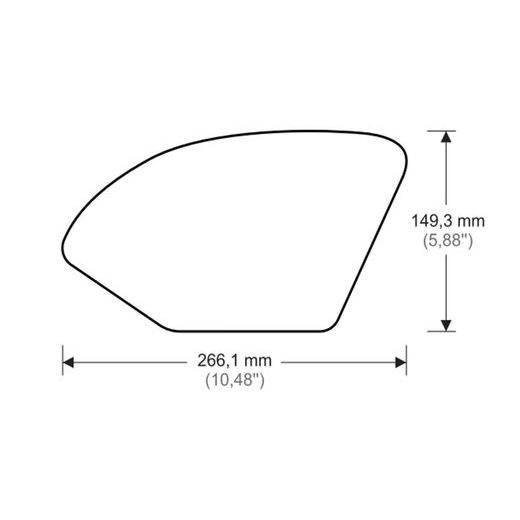 TANK SIDE PROTECTORS PUIG ANTI-SLIP 20084N ČRNA