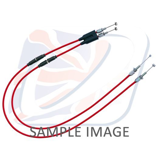 THROTTLE CABLES (PAIR) VENHILL H02-4-060-RD FEATHERLIGHT RDEČ