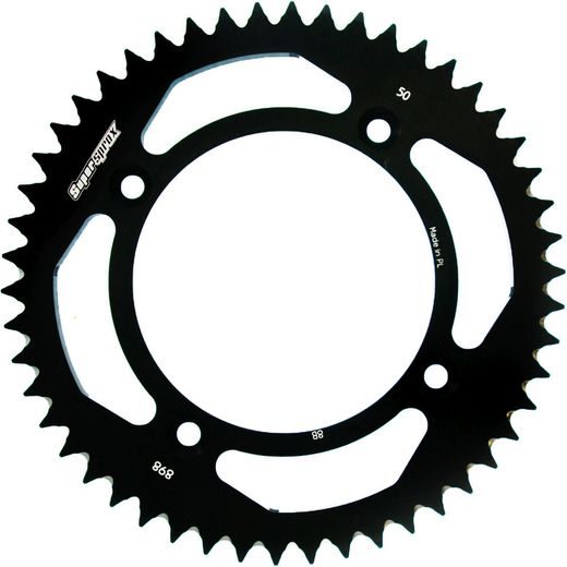 REAR ALU SPROCKET SUPERSPROX RAL-898:50-BLK ČRNA 50T, 428