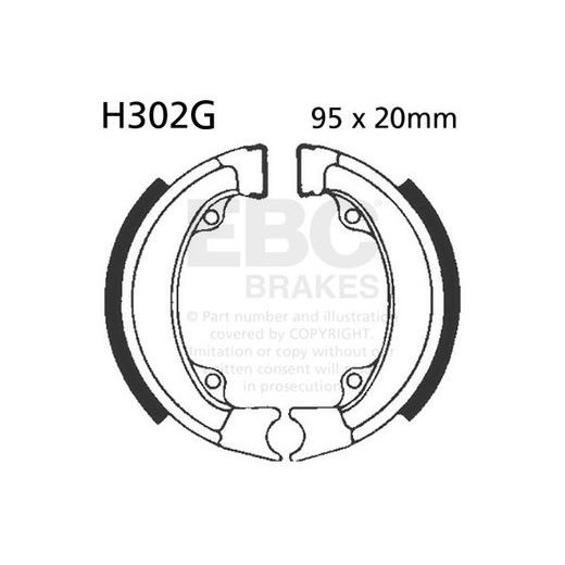 BRAKE SHOE SET EBC H302G GROOVED