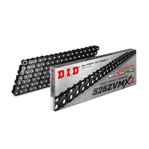 VERIŽNI SET D.I.D CHAIN - SREBRNA CHAIN 525 ZVM-X, X-RING (X, NX, QX, XS), CHK FRONT SPROCKET SUPERSPROX, CHK REAR SPROCKET SUPERSPROX ZA APRILIA SRV 850 2012-2016
