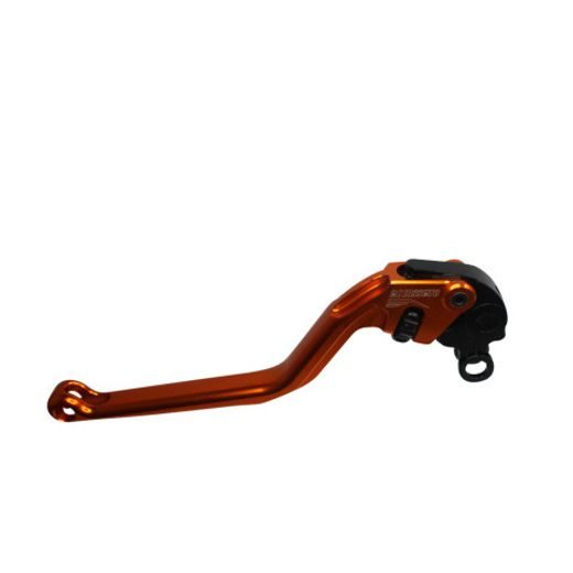 CLUTCH LEVER ACCOSSATO FIXED CNC-WORKED ALUMINIUM, ORANGE