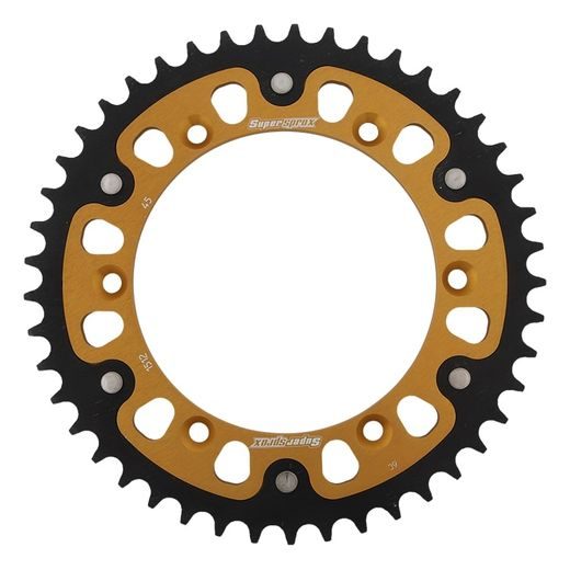 VERIŽNI SET EK - ZLAT CHAIN 520 MVXZ, X-RING (X, NX, QX, XS), CHK FRONT SPROCKET SUPERSPROX, CHK REAR SPROCKET SUPERSPROX STEALTH ZA HUSQVARNA TE 610 2008-2009