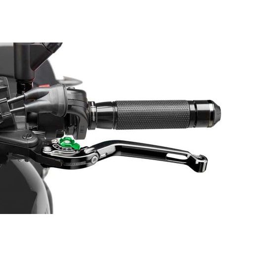 CLUTCH LEVER WITHOUT ADAPTER PUIG 260NV POKLOPNA (FOLDABLE) BLACK/GREEN