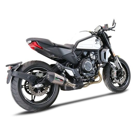 SLIP-ON EXHAUST GPR NEW GRAND PRIX EVO TITANIUM E5.CF.12.GPAN.TO BRUSHED TITANIUM INCLUDING REMOVABLE DB KILLER AND LINK PIPE