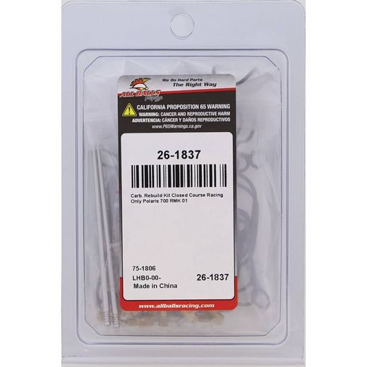 CARBURETOR REBUILD KIT ALL BALLS RACING CARK26-1837