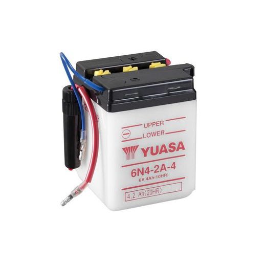 CONVENTIONAL 6V BATTERY NO ACID YUASA 6N4-2A-4