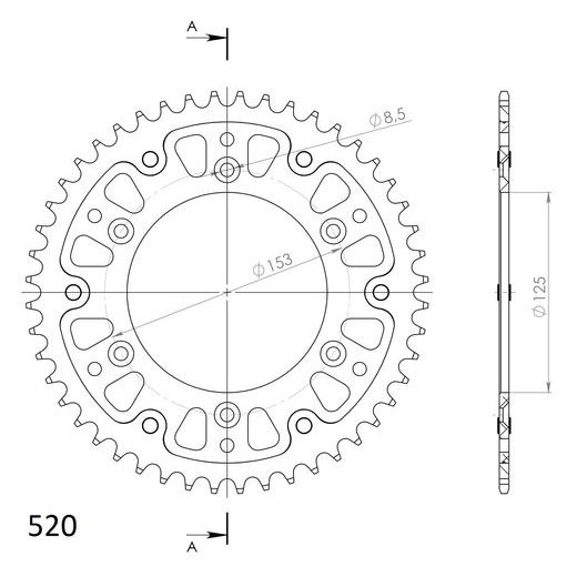 VERIŽNI SET EK - ZLAT CHAIN 520 MVXZ, X-RING (X, NX, QX, XS), CHK FRONT SPROCKET SUPERSPROX, CHK REAR SPROCKET SUPERSPROX STEALTH ZA HONDA XR 650 R 2000-2007
