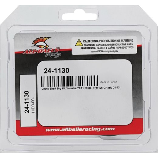 CRANKSHAFT BEARING KIT ALL BALLS RACING CB24-1130