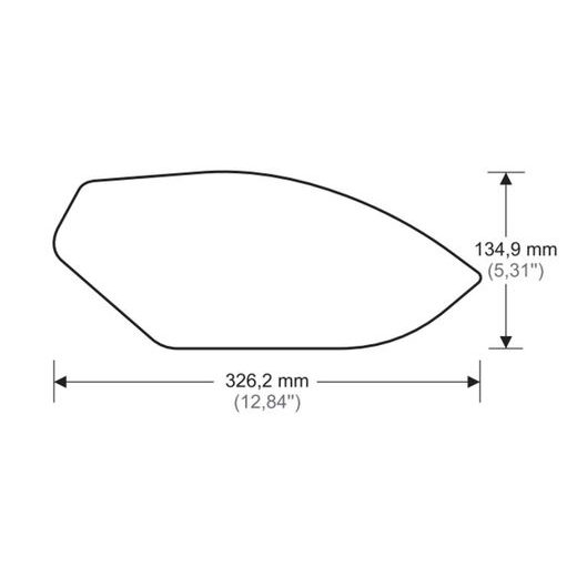 TANK SIDE PROTECTORS PUIG ANTI-SLIP 20065N ČRNA