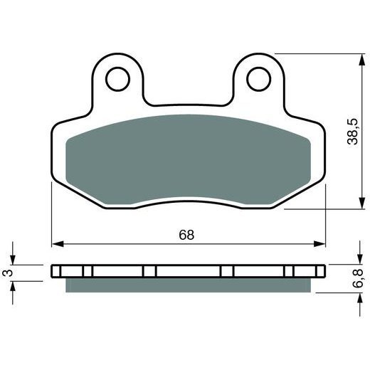 ZAVORNE OBLOGE GOLDFREN 447 S33 OFF-ROAD REAR