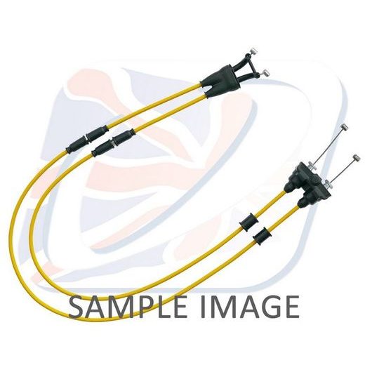 THROTTLE CABLES (PAIR) VENHILL Y01-4-065-YE FEATHERLIGHT YELLOW