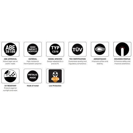 WINDSHIELD PUIG NEW. GEN SPORT 3930F DARK SMOKE