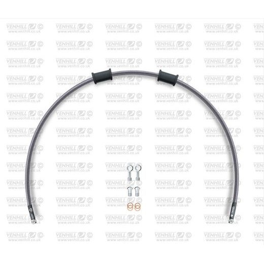 SET ZADNJIH ZAVORNIH CEVI VENHILL POWERHOSEPLUS HON-7001RS (1 CEV V KOMPLETU) CLEAR HOSES, STAINLESS STEEL FITTINGS