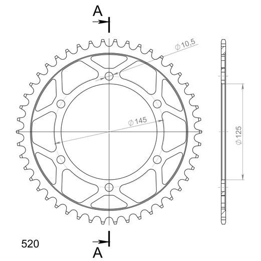 VERIŽNI SET EK - ZLAT CHAIN 520 ZVX, X-RING (X, NX, QX, XS), CHK FRONT SPROCKET SUPERSPROX, CHK REAR SPROCKET SUPERSPROX ZA YAMAHA XTZ 750 SUPER TENERE 1990-1997