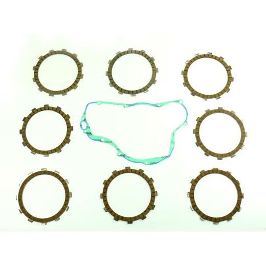 FRICTION PLATES KIT WITH CLUTCH COVER GASKET ATHENA P40230086