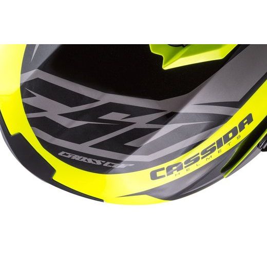 MOTOCROSS HELMET CASSIDA CROSS CUP JUNIOR YELLOW FLUO / BLACK / GREY