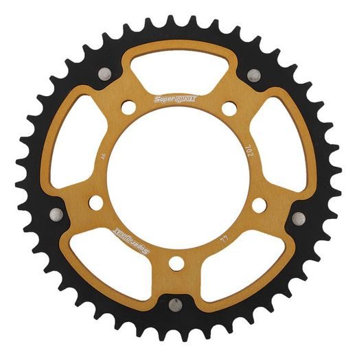 VERIŽNI SET EK - ZLAT CHAIN 525 SRX, X-RING (X, NX, QX, XS), CHK FRONT SPROCKET SUPERSPROX, CHK REAR SPROCKET SUPERSPROX STEALTH ZA APRILIA SHIVER 900 2017-2021
