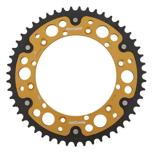 VERIŽNI SET EK - SREBRNA CHAIN 520 DEX, X-RING (X, NX, QX, XS), CHK FRONT SPROCKET SUPERSPROX, CHK REAR SPROCKET SUPERSPROX STEALTH ZA YAMAHA YZ 250 1990-1993