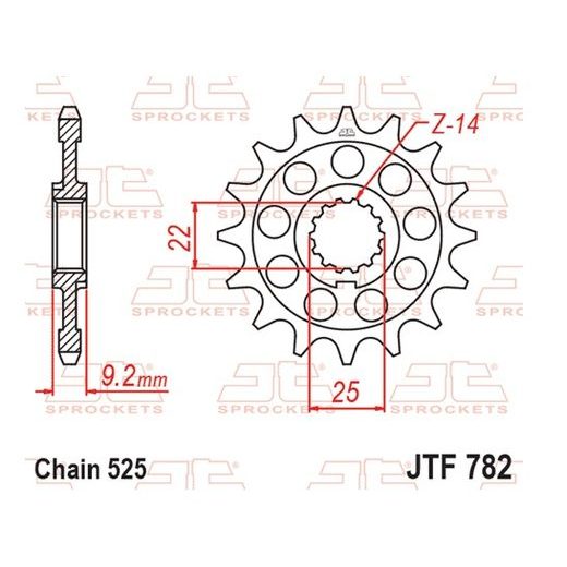VERIŽNI SET D.I.D CHAIN - ZLAT CHAIN 525 ZVM-X, X-RING (X, NX, QX, XS), CHK FRONT SPROCKET JT, CHK REAR SPROCKET JT ZA BENELLI 752 S 2018-2023