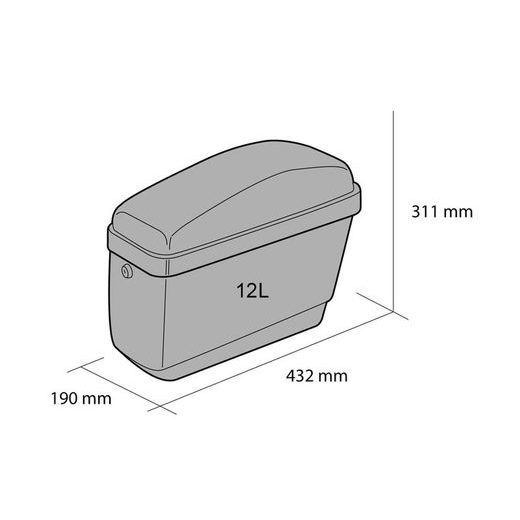 RIGID SADDLEBAG CUSTOMACCES EASY AR0007N ČRNA LEVI