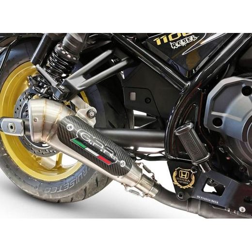 SLIP-ON EXHAUST GPR POWERCONE EVO H.267.PCEV BRUSHED STAINLESS STEEL INCLUDING REMOVABLE DB KILLER AND LINK PIPE