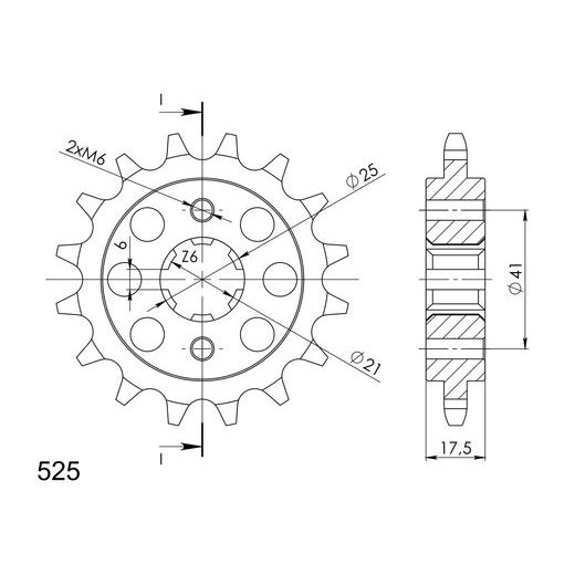 VERIŽNI SET EK - SREBRNA CHAIN 525 DEX, X-RING (X, NX, QX, XS), CHK FRONT SPROCKET SUPERSPROX, CHK REAR SPROCKET SUPERSPROX ZA HONDA VFR 400 R 1987-1989