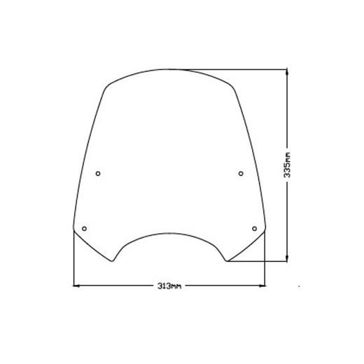 WINDSHIELD PUIG NEW GEN. SPORT 3834N ČRNA