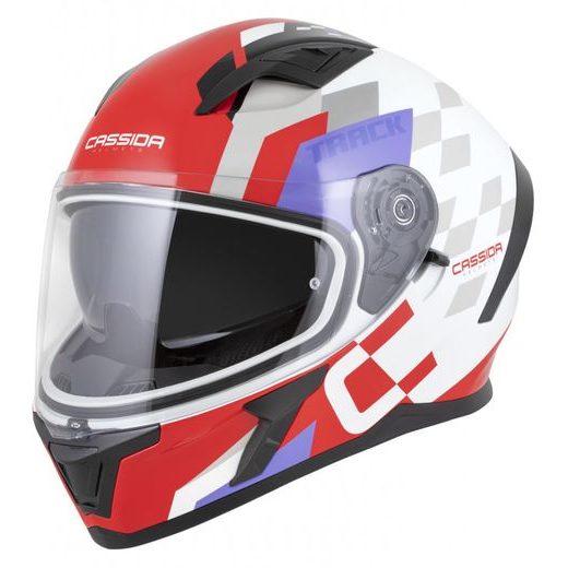 INTEGRALNA ČELADA CASSIDA ORBIT TRACK RED FLUO/WHITE/VIOLET/BLACK S