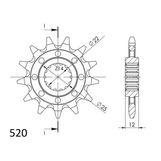 VERIŽNI SET EK - SREBRNA CHAIN 520 DEX, X-RING (X, NX, QX, XS), CHK FRONT SPROCKET SUPERSPROX, CHK REAR SPROCKET SUPERSPROX ZA GAS GAS EC 200 2000-2002