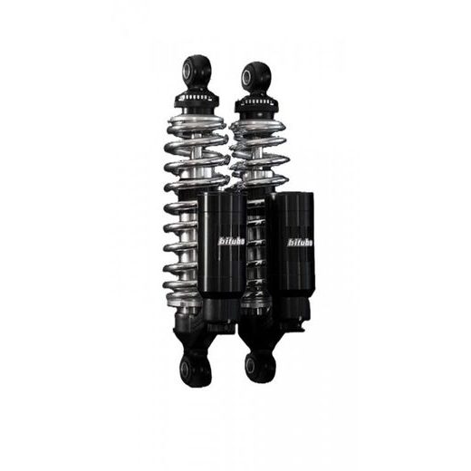 TWINSHOCK BITUBO WMT0 ADJUSTABLE: SPRING PRELOAD, REBOUND, COMPRESSION; PIGGYBACK TANK CHROME EDITION