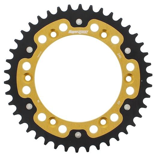 VERIŽNI SET EK - SREBRNA CHAIN 520 H, NON-SEALED, CHK FRONT SPROCKET SUPERSPROX, CHK REAR SPROCKET SUPERSPROX STEALTH ZA YAMAHA WR 250 X 2008-2015