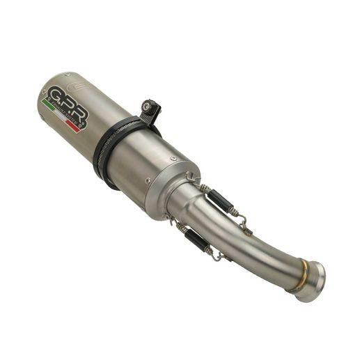 SLIP-ON EXHAUST GPR M3 E5.S.192.M3.TN BRUSHED TITANIUM INCLUDING REMOVABLE DB KILLER AND LINK PIPE