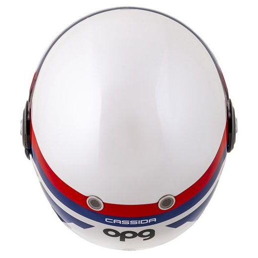 INTEGRALNA ČELADA CASSIDA FIBRE OPG WHITE/ BLUE/ RED XS