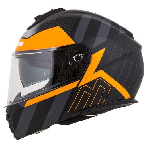 INTEGRALNA ČELADA CASSIDA MODULO 2.1 PROFILE BLACK MATT/GREY/ORANGE S