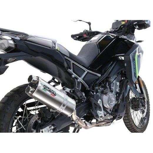 SLIP-ON EXHAUST GPR DUAL INOX CF.17.RACEDB.DUAL.IO BRUSHED STAINLESS STEEL INCLUDING LINK PIPE AND REMOVABLE DBKILLER