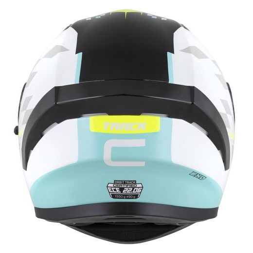 INTEGRALNA ČELADA CASSIDA ORBIT TRACK WHITE/YELLOW FLUO/TURQUOISE/BLACK L