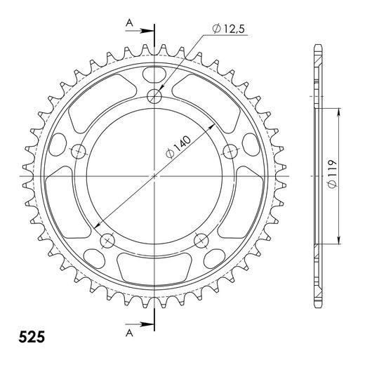 VERIŽNI SET EK - ZLAT CHAIN 525 MVXZ, X-RING (X, NX, QX, XS), CHK FRONT SPROCKET JT CHK RUBBER CUSHIONED, CHK REAR SPROCKET SUPERSPROX ZA BMW F 900 GS ADVENTURE 2024
