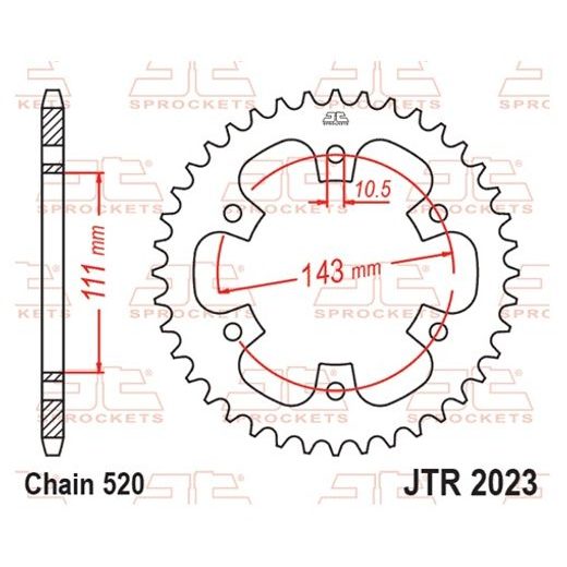 VERIŽNI SET EK - SREBRNA CHAIN 520 SRO, O-RING, CHK FRONT SPROCKET JT, CHK REAR SPROCKET JT ZA ROYAL ENFIELD CLASSIC 350 2021-2024